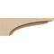 Ekena Millwork 3"W x 18"D x 6"H Thin Helena Rough Cedar Woodgrain TimberThane Corbel, Primed Tan CORUR03X18X06HELRCPR - alternate 2